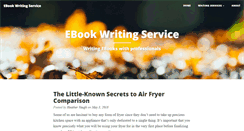 Desktop Screenshot of ebookwritingservice.net