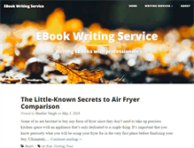 Tablet Screenshot of ebookwritingservice.net